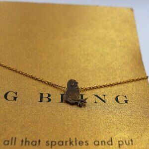 Bling Bling Gold Dipped Easter Chick Necklace